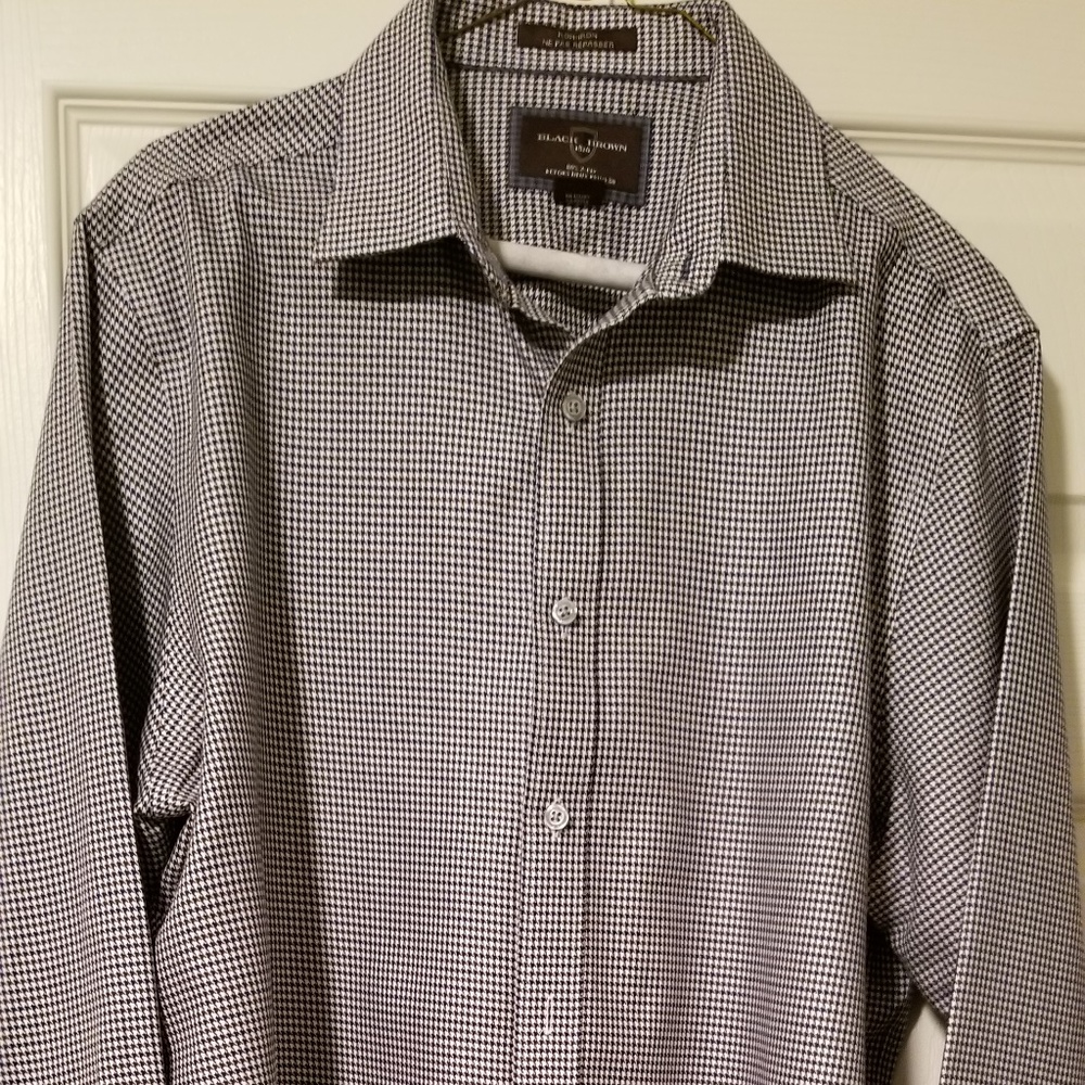 Black 1826 Brown Long Sleeve Shirt Size L